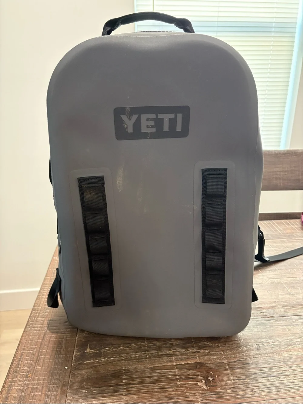 YETI Panga 28L Waterproof Backpack in Storm Grey.